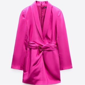 Zara Satin blazer dress